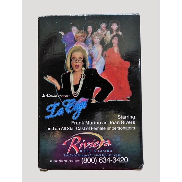La Cage Riviera Hotel Casino Cards Las Vegas Frank Marino Female Impersonators - Picture 1 of 3